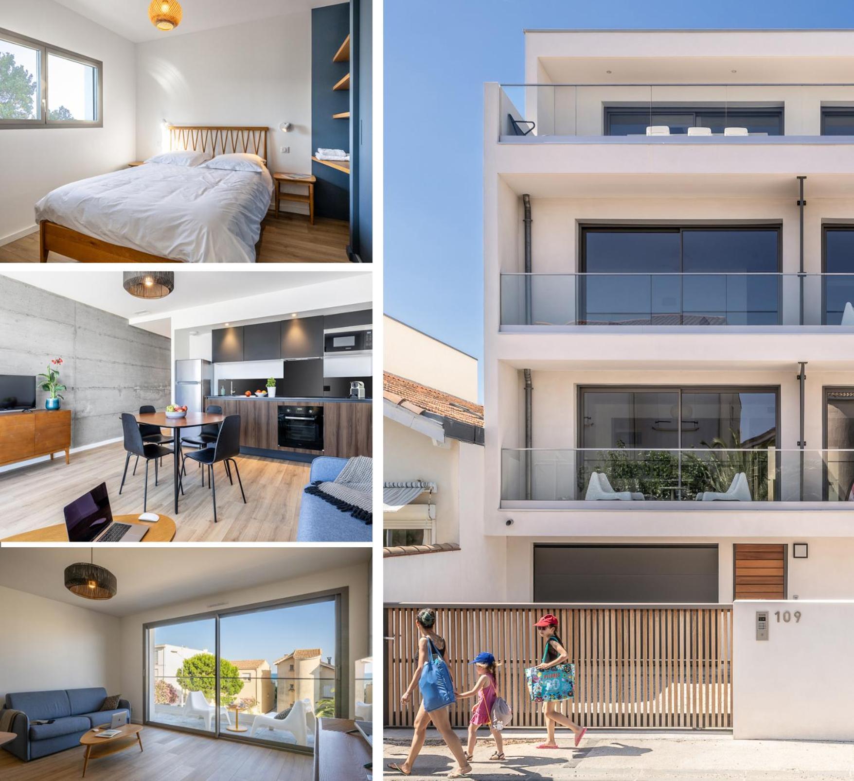 South-Of-France T2 Neuf Haut De Gamme, Climatise, Parking Gratuit, 2Eme Ligne Balcon 3 Carnon-Plage Exterior foto